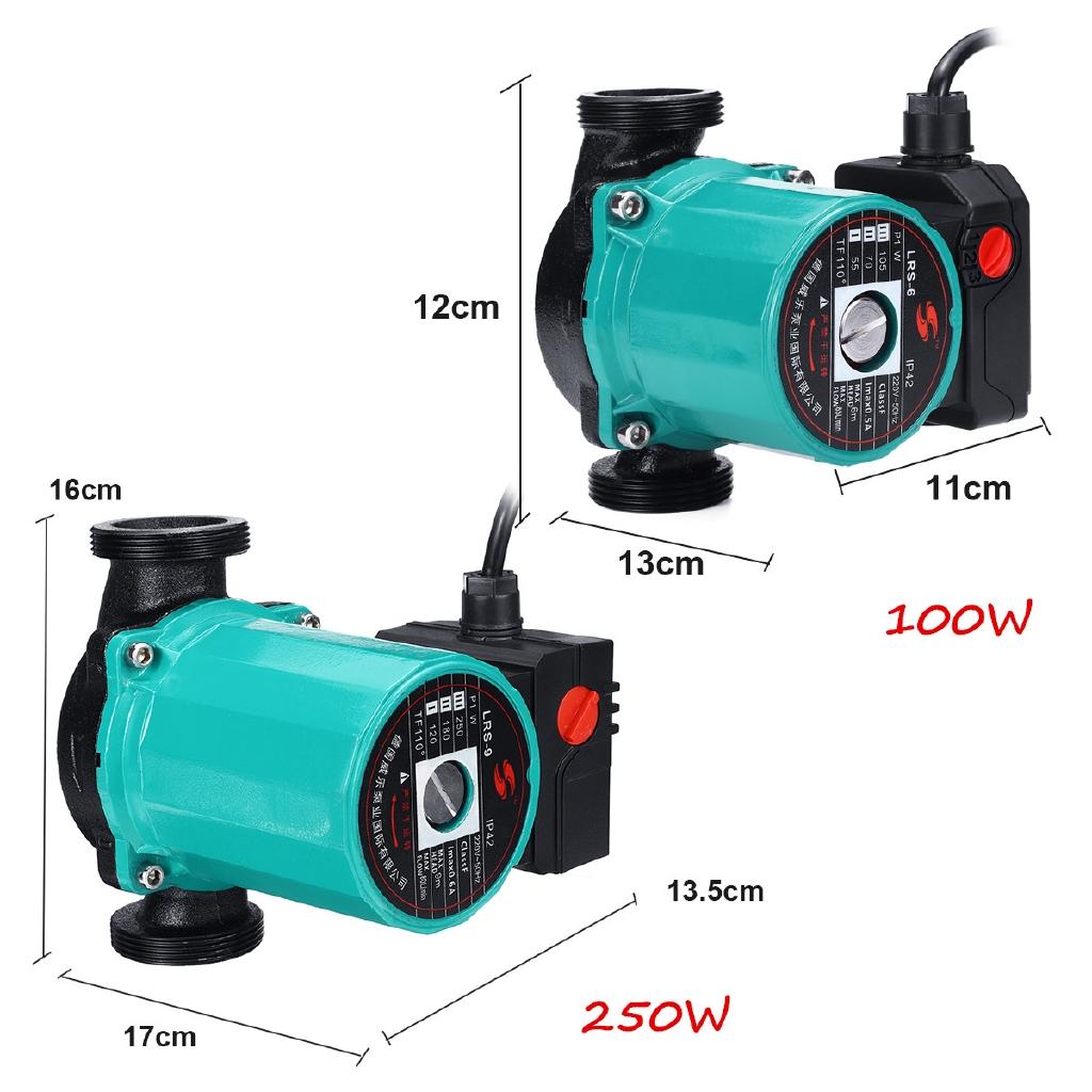 3-скоростной циркуляционный насос для центрального отопления, бесшумный, класс изоляции F, защита IP42, литой, 220В, насос для циркуляции горячей воды