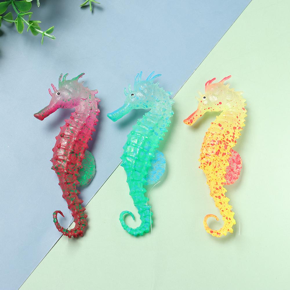Aquatic Home Pet Products Silicone Ornaments Aquarium Decoration Seahorse