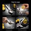 Stainless Steel Hand-Press Citrus Juicer for Lemons & Oranges
