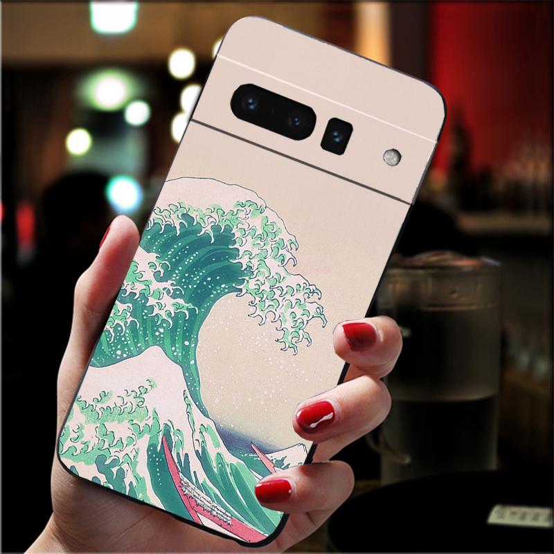 Чехол для телефона Google Pixel 7 Pro 7 6A 6 Pro 5A 4A 3A Pixel 4 XL Pixel 5 6 4 3 XL 3A XL 2 XL Funda японского искусства