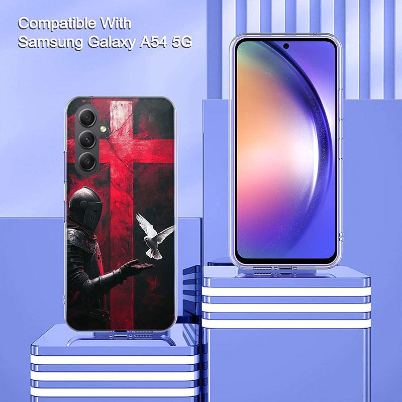 The Bright Red Crusade Phone Case for Samsung A16 A26 A36 A56 A17 A37 A57 A07 A06 A02S A03 A04S A05S Galaxy Note 20 10 A50S A71