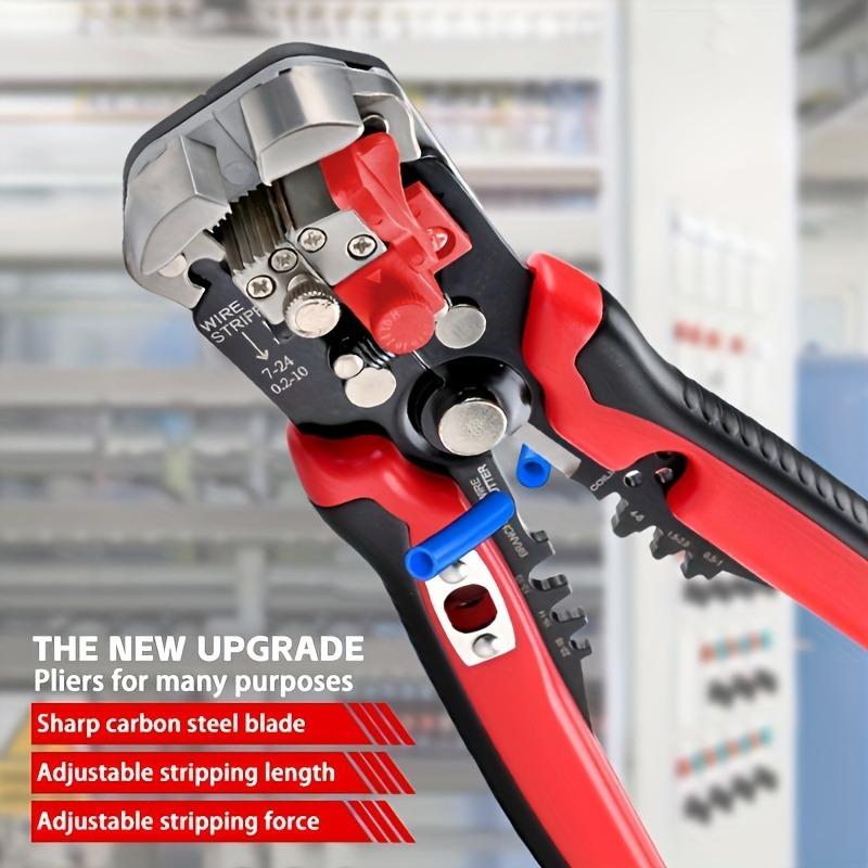 Автоматический инструмент для зачистки проводов профессионального электрика - диапазон 24-10AWG, инструмент для быстрой зачистки и резки проводов для реконструкции, строительства, ремонта дома