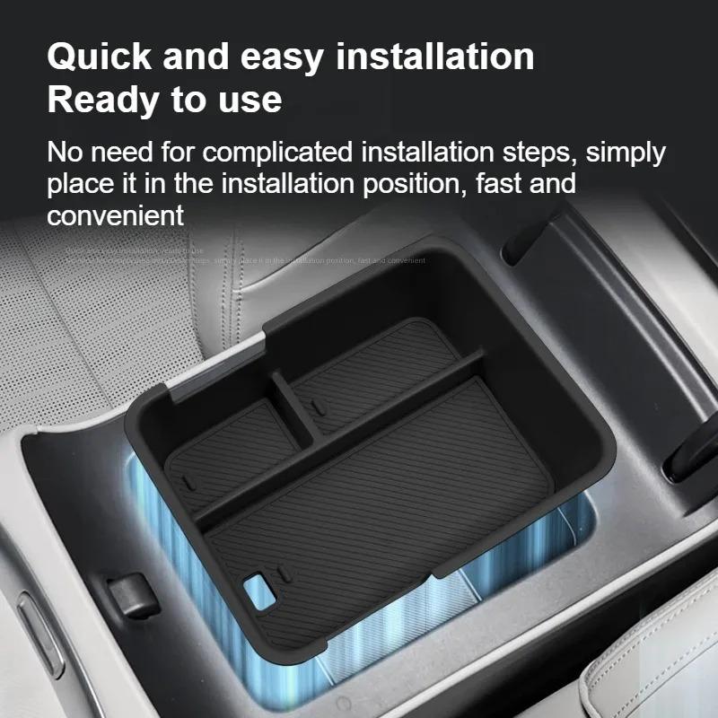 For Leapmotor B10 2025~2026 Silicone Wireless Charging Pad Anti-Slip Mats Auto Interior Anti Dirt Pads Decoration Accessiories