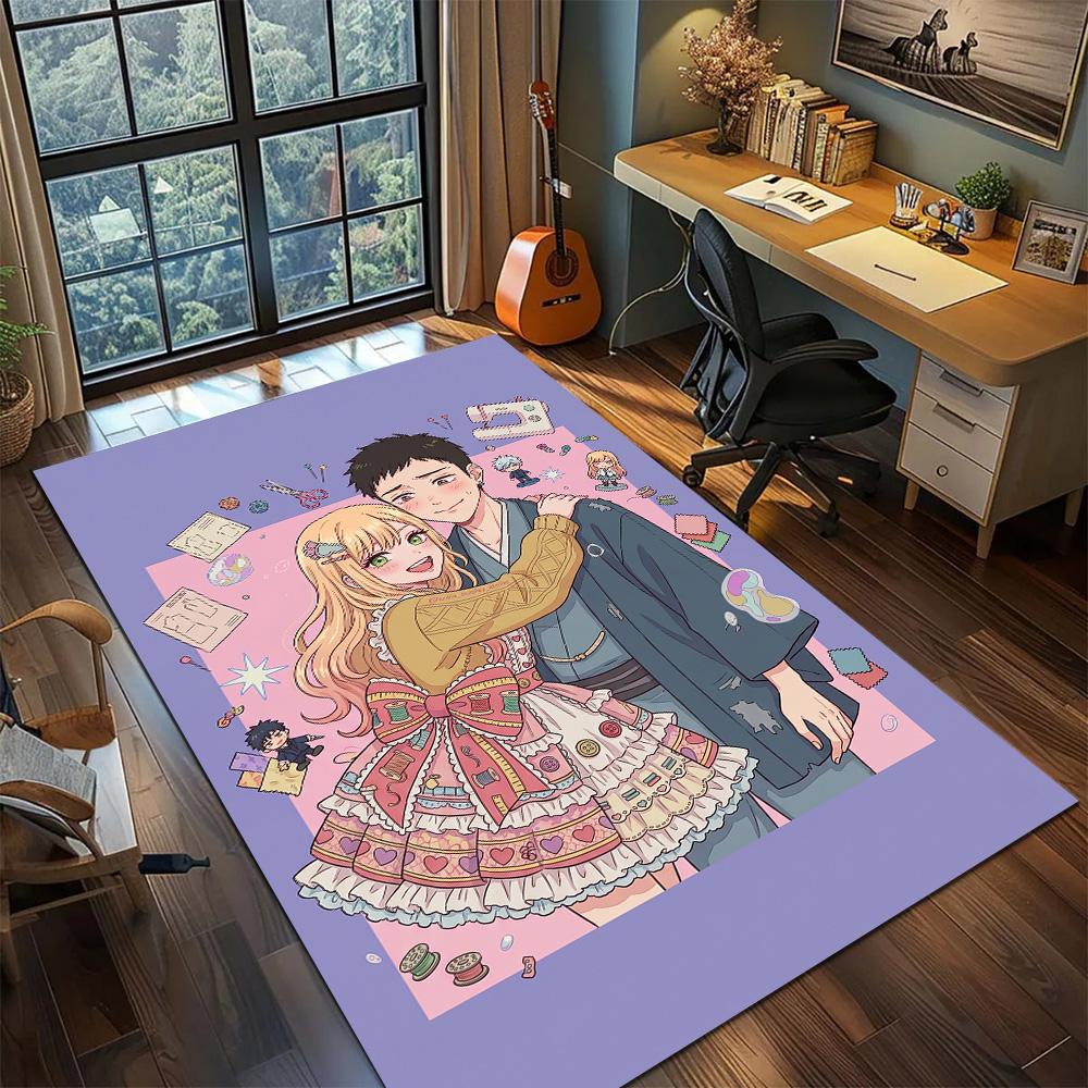 My Dress-Up Darling Carpet Floor Mat Gamer Bedroom Home Room Decor Washable Non Slip Large Area YUN6512