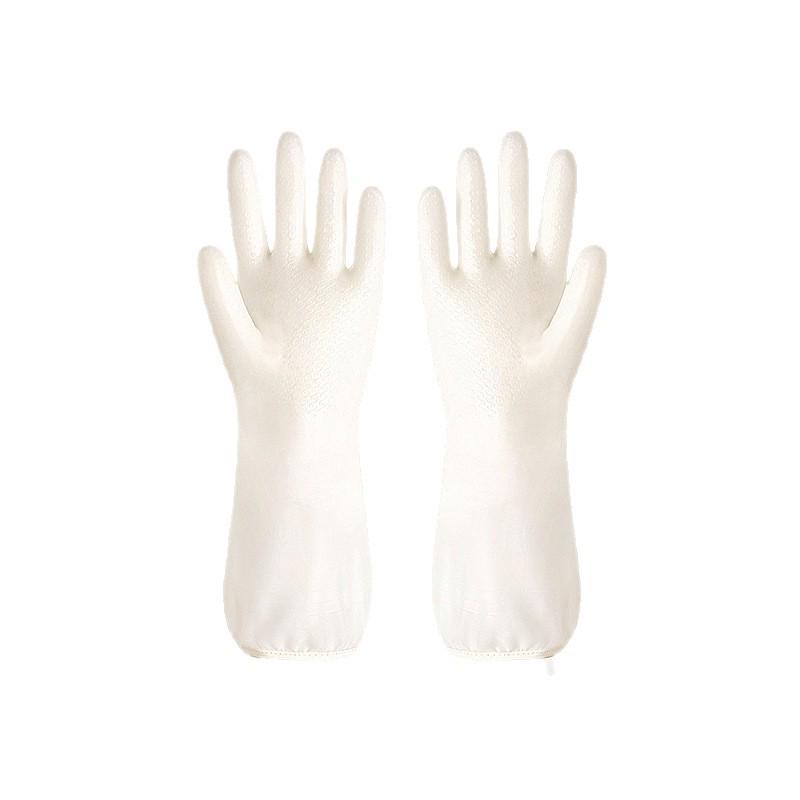 Winter Warm Waterproof Velvet-Lined Rubber Dishwashing and Cleaning Gloves