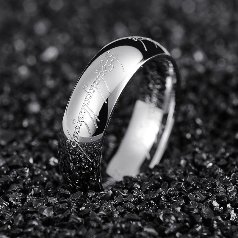 Кольцо Midi из нержавеющей стали One Ring of Power 3D, резное, изысканное, обручальное кольцо для влюбленных, для женщин и мужчин, модные ювелирные изделия