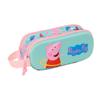 Double Carry-all Peppa Pig Green Pink 21 X 8 X 6 Cm 3D