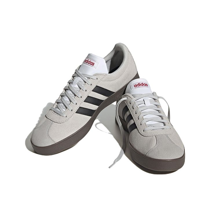 adidas Кроссовки унисекс VL Court Grey Black Gum Grey-One Core-Black Better-Scarlet HQ1802