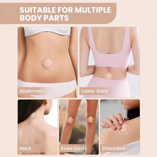 50Pcs Navel Patch Castor Oil Belly Button Patches Skin-friendly Castor Oil Therapy Pad Disposable Anti Leakage Pack Wrap for Home Travel