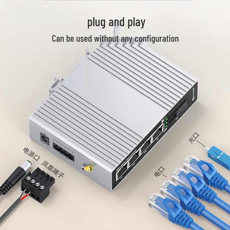 netLINK HTB-6000 Series Industrial DIN Rail Fiber Optic Ethernet Switch