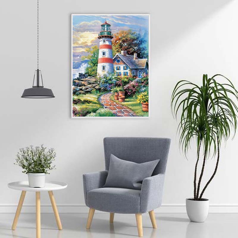 Пейзаж Дерево 5D Алмазная картина Стразы Мозаика Полный круглый дрель Водопад Пейзаж Алмазная вышивка Украшение дома