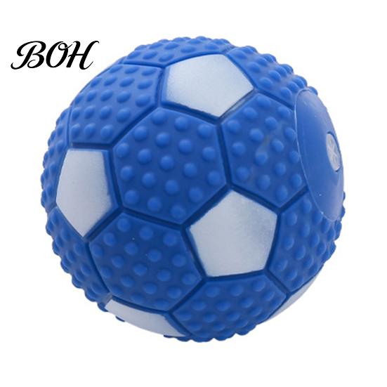 Dog Chew Ball Toy Ball, Sound-Producing Rubber Durable Pet Safe Toy, Cleans Teeth Interactive Training Outdoor Play Cleaning
