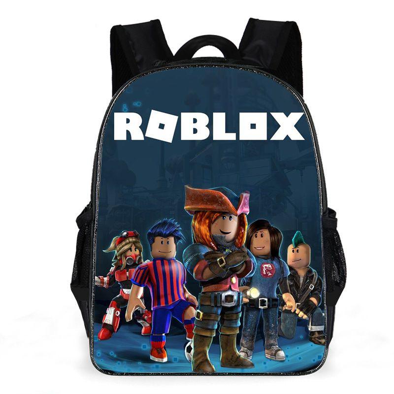 Roblox Double Layer Waterproof Backpack With Floral Print For Kids Perfect For School And Travel