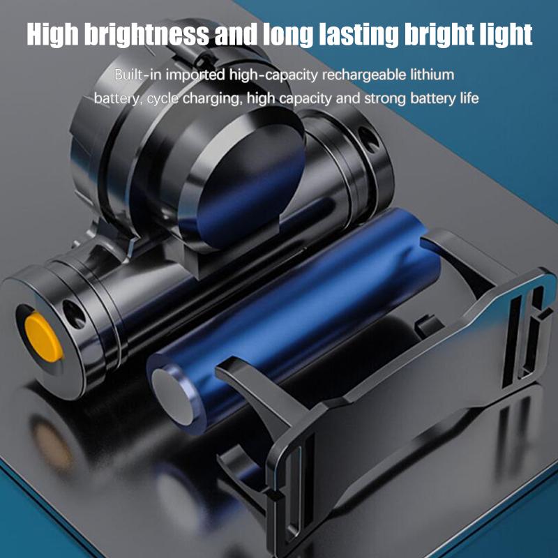 Фонарик на голову для улицы 400 мА Usb-фонарик мощный светодиодный водонепроницаемый перезаряжаемый фонарик