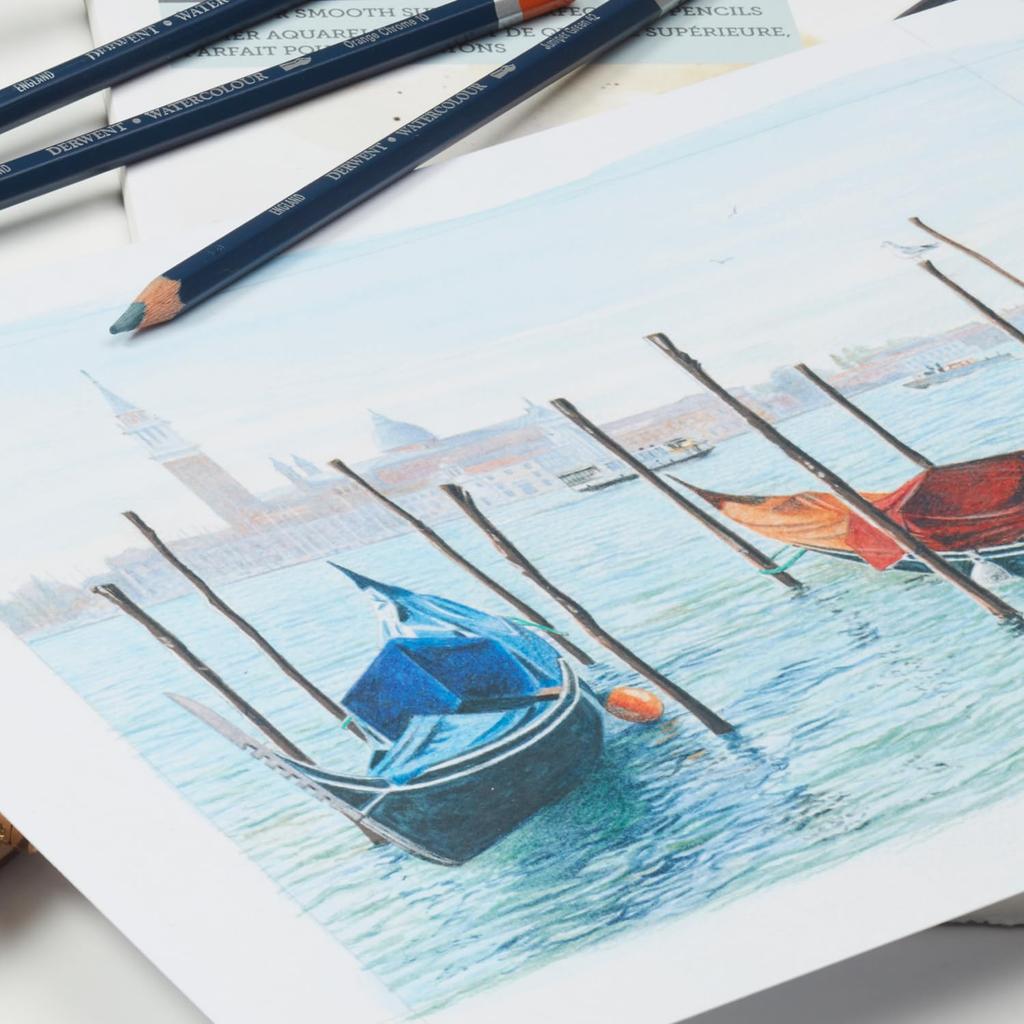 Derwent Watercolor 32889 Pencils, 72-Color Set,