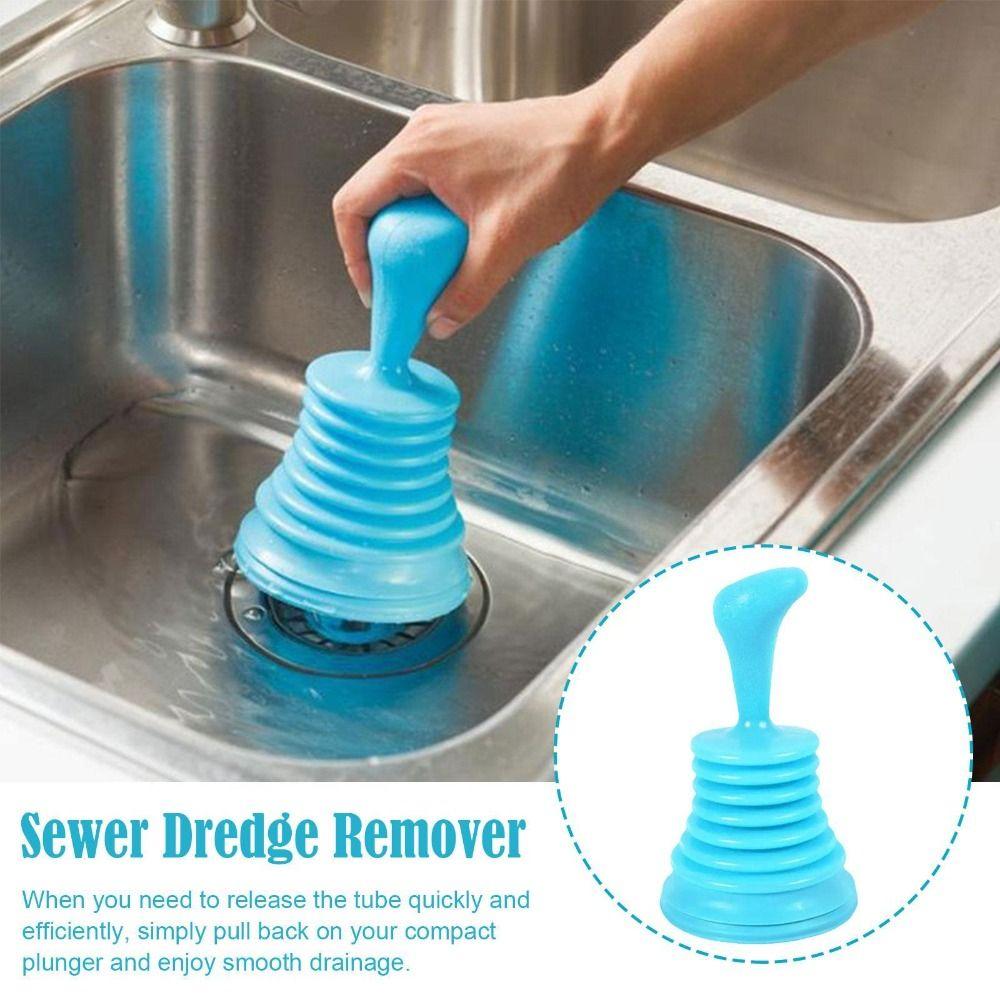 With Large Bellow Bathroom Powerful Plunger Manual Pipe Cleaner Powerful Sewer Suction Plug Home