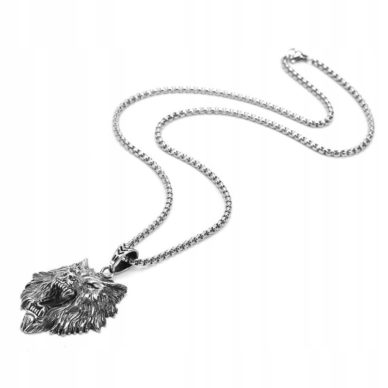 Wolf Necklace Pendant Viking Nordic 252