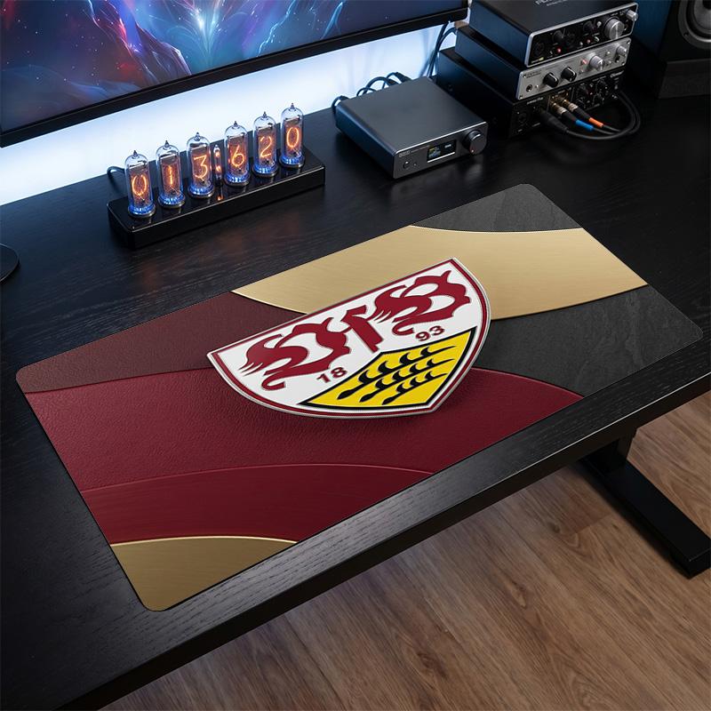 VfB Stuttgart Футбольный Принт Большой Коврик для Мыши, Противоскользящий Расширенный Игровой Коврик для Стола для Офиса Дома