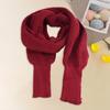 Women Knitted Scarf with Sleeve Fall Winter Warm Shawl Wrap Cardigan Solid Color