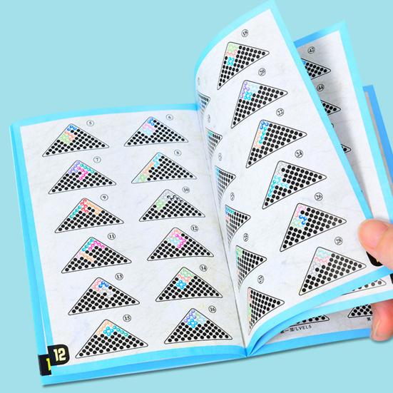 1 Set Kids' Educational Smart Bead Pyramid Game Toy Brain Teaser Balls with Colorful Engaging Puzzle