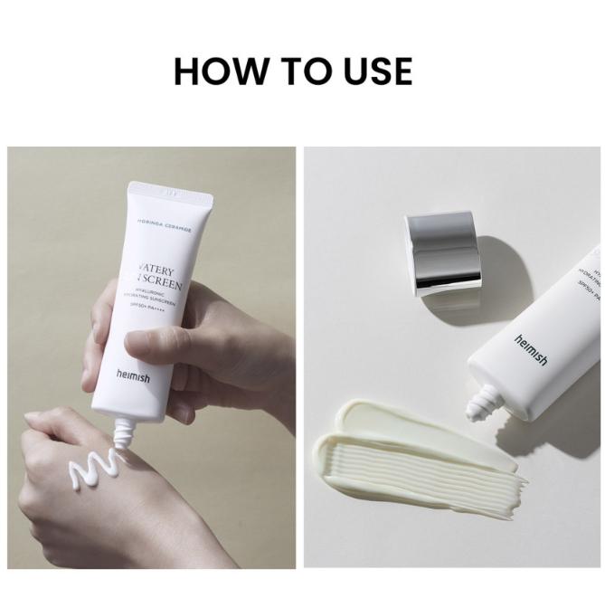 Heimish Солнцезащитный крем Moringa Ceramide Hyaluronic Watery SPF50+ – Легкий ежедневный солнцезащитный крем 50 мл