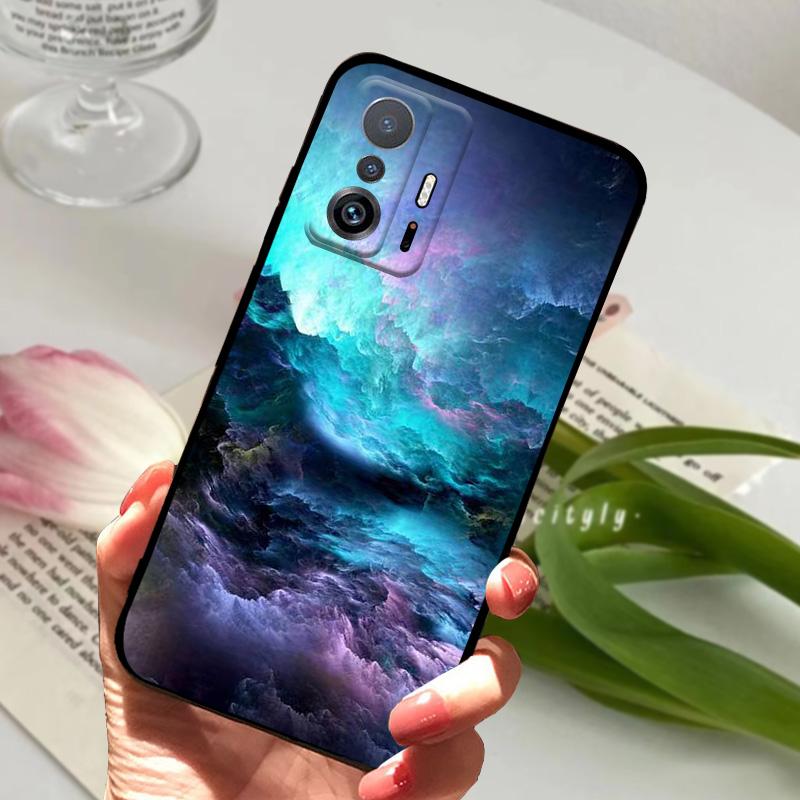 Чехлы Для Xiaomi Mi 11T Fundas Mi11T Pro Мраморный Ударопрочный Силиконовый ТПУ Чехол Для Телефона Для Xiaomi Mi 11 Ultra Черный Матовый Бампер