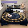 3pcs Cosmic Mandala Bedding Set, Includes 1 Comforter + 2 Pillowcases, Without Pillow Inserts, Soft Comfortable, Lightweight Breathable024