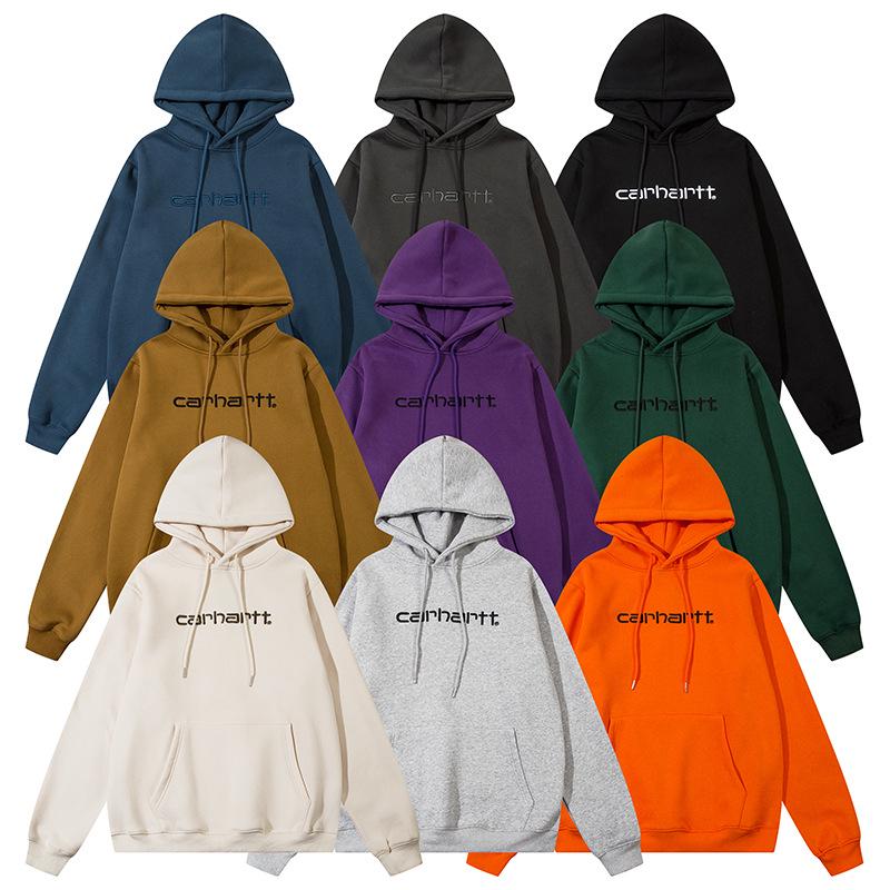 Carhartt Classic Unisex Embroidered Hoodie - Trendy European and American Style