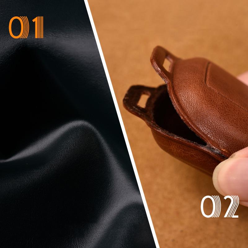Leather Car Key Case Cover Fob for Toyota Chr C-hr Land Cruiser 200 Avensis Auris Corolla Smart Keychain Shell Accessories Ring