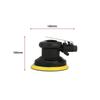 5" Air Palm Orbital Sander Pneumatic Round Sander Random Hand Sanding