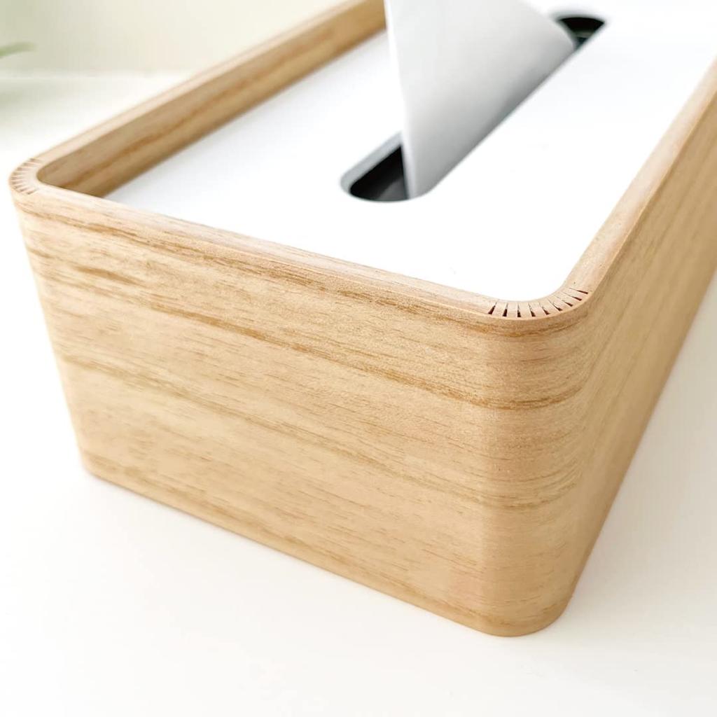 KATOMOKU Tissue Case 2 km-122 Paulownia Wood (White & Black)