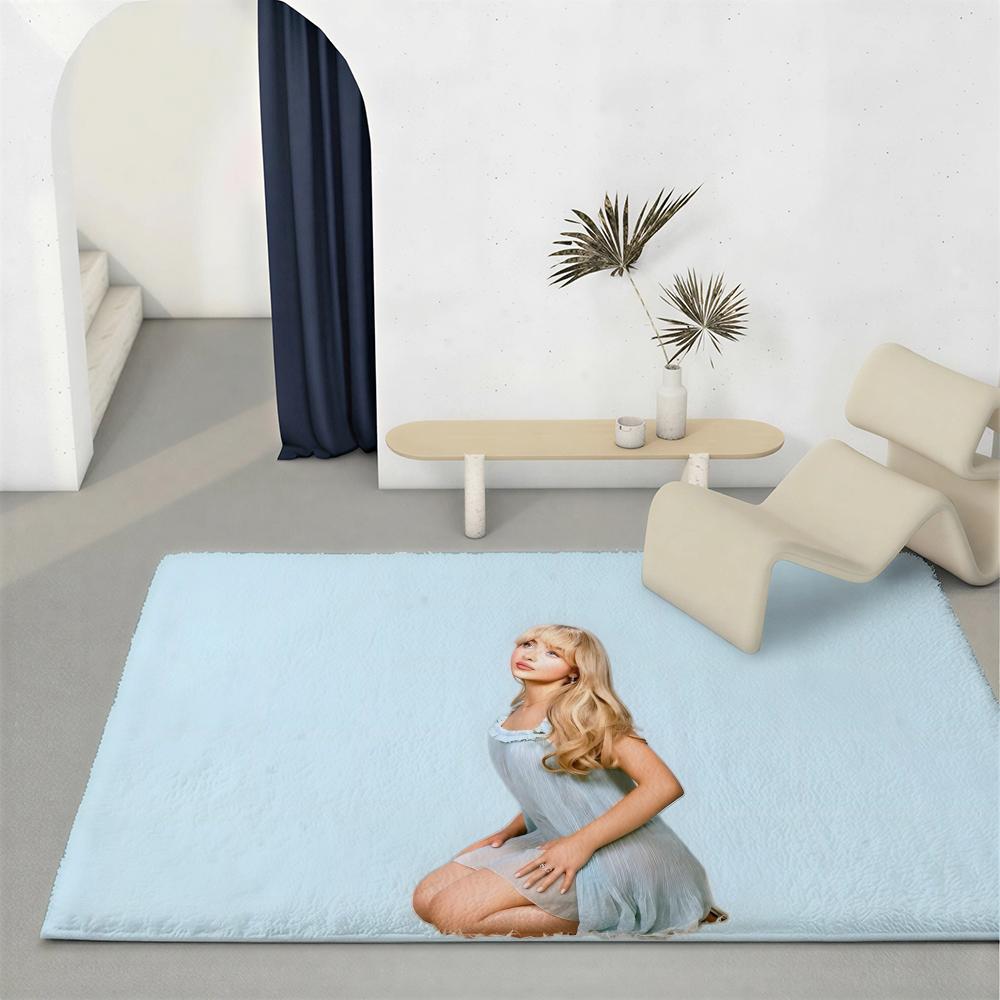 Singer S Sabrina Carpenter Floor Mat Eco Friendly Flannel Doormat Non Slip Odorless Soft Short Plush Indoor Floor Rug