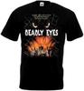 Черная футболка унисекс с постером фильма «Смертельные глаза»