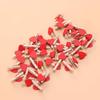 100pcs Photo Clips Heart Wooden Mini Clothes Pins for Scrapbooking, Arts & Crafts, Hanging Photos