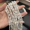 1 нить, Белые натуральные пресноводные жемчужины, Мелкие жемчужные бусины 'Пипа' для изготовления ювелирных изделий, DIY ожерелий, браслетов, поделок. Длина 36 см