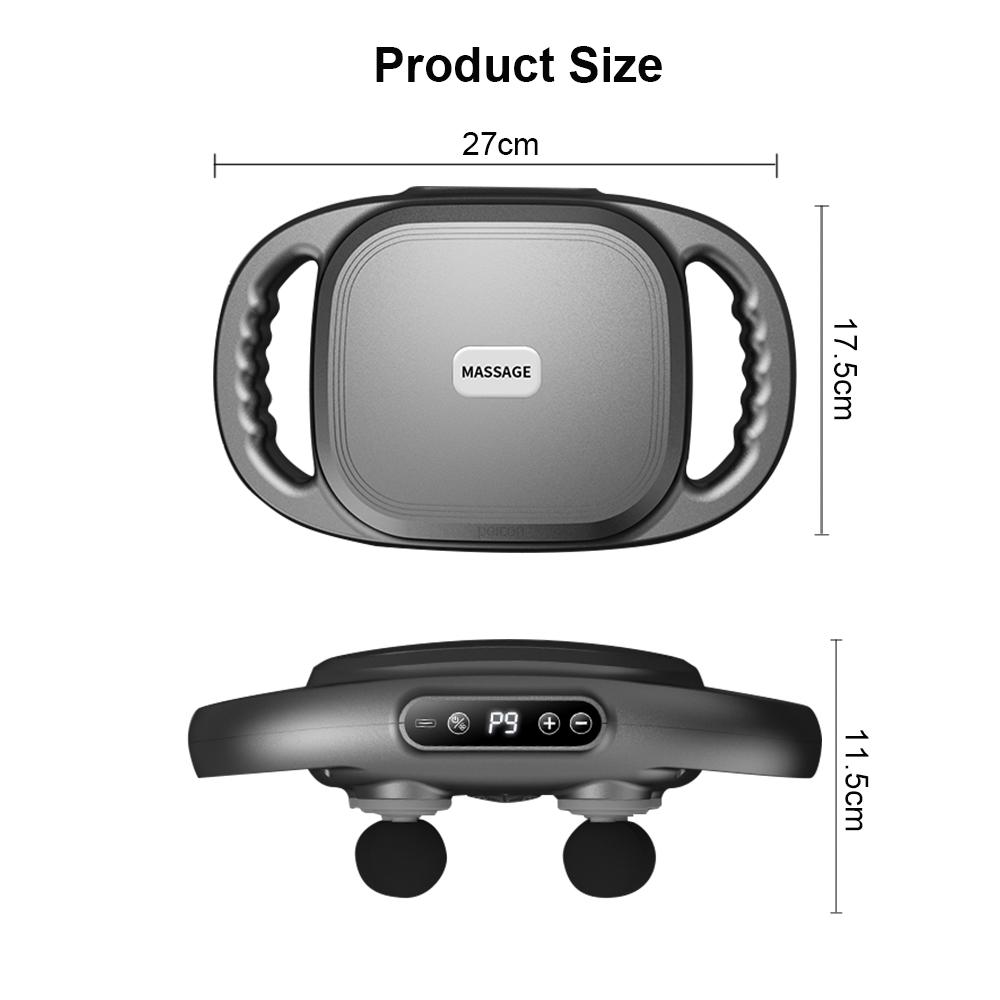 Fascia Gun 6 головок массажный пистолет мышечная релаксация электрический массажер для тела глубокий массаж мышц для снятия боли спины ноги шеи