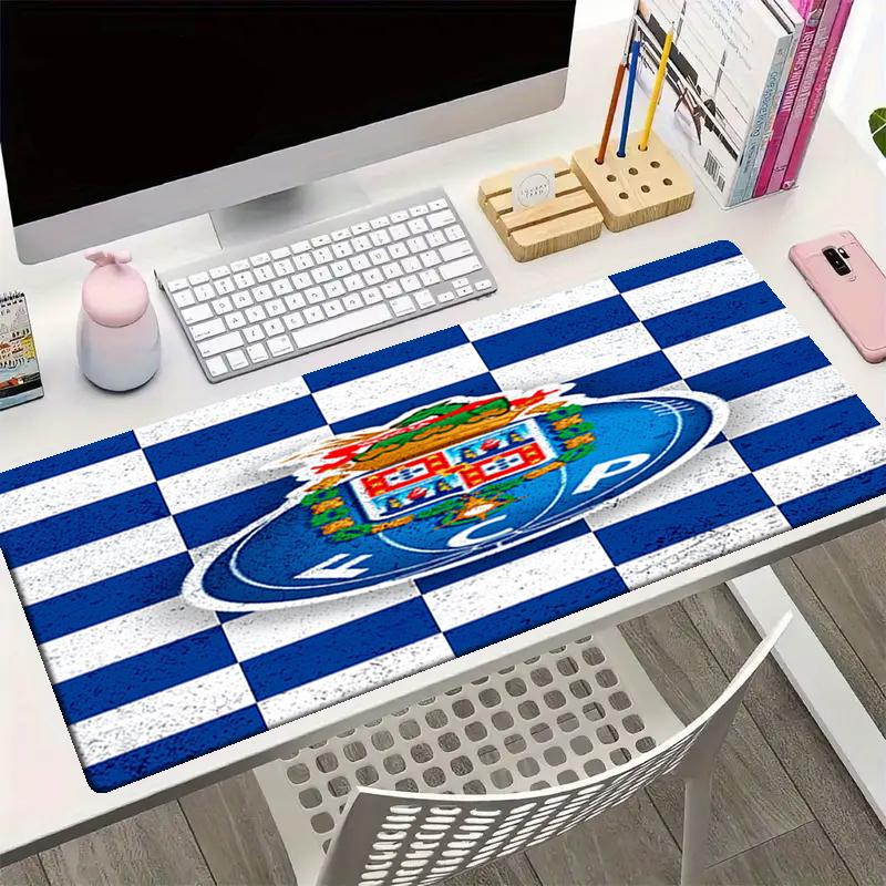 FC Porto Theme Mouse Pad, Non Slip Rubber Base, Multifunctional Office & Home Decor, Perfect for Workspace Personalization.