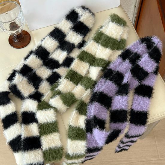 Женский длинный шарф с цветным полосатым принтом, тонкий длинный шарф для холодной погоды