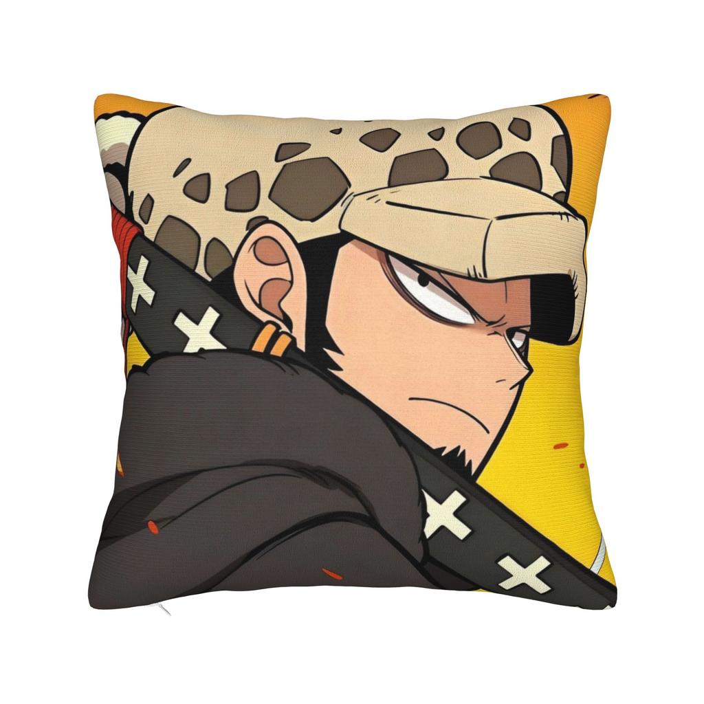 Luffy Anime Chopper Square Pillowcases Polyester Car Cushion Cover Cool Home Decoration Pillow Cover