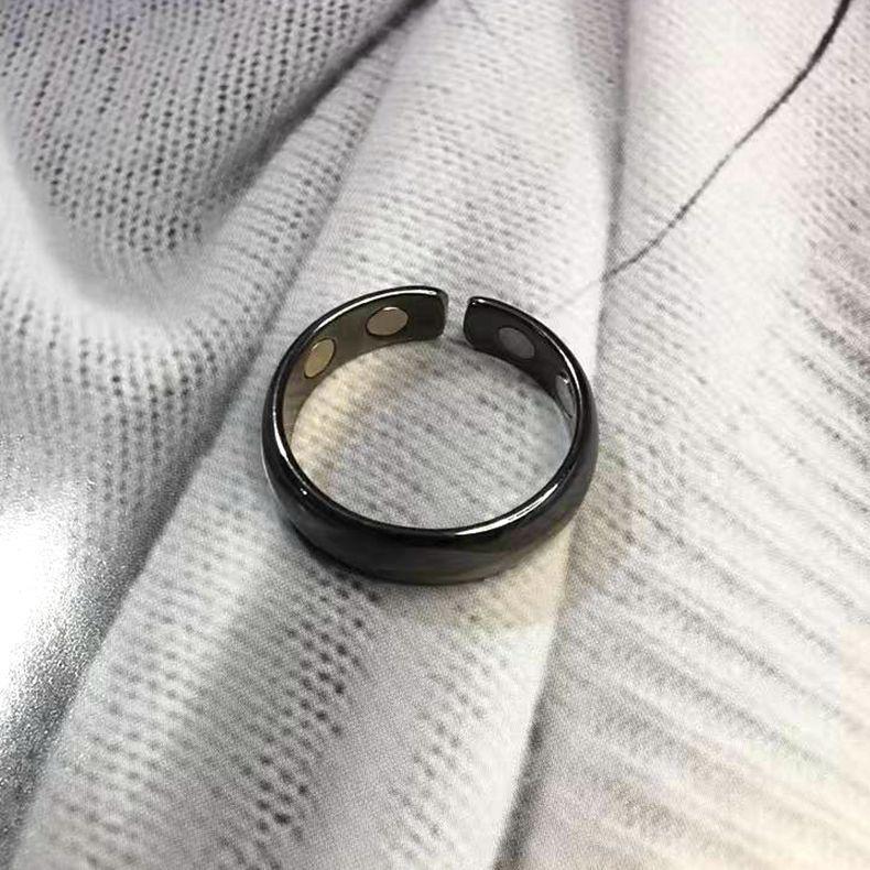 Точечное персонализированное мужское кольцо для здоровья с магнитным полем, гальванизированное розовым золотом