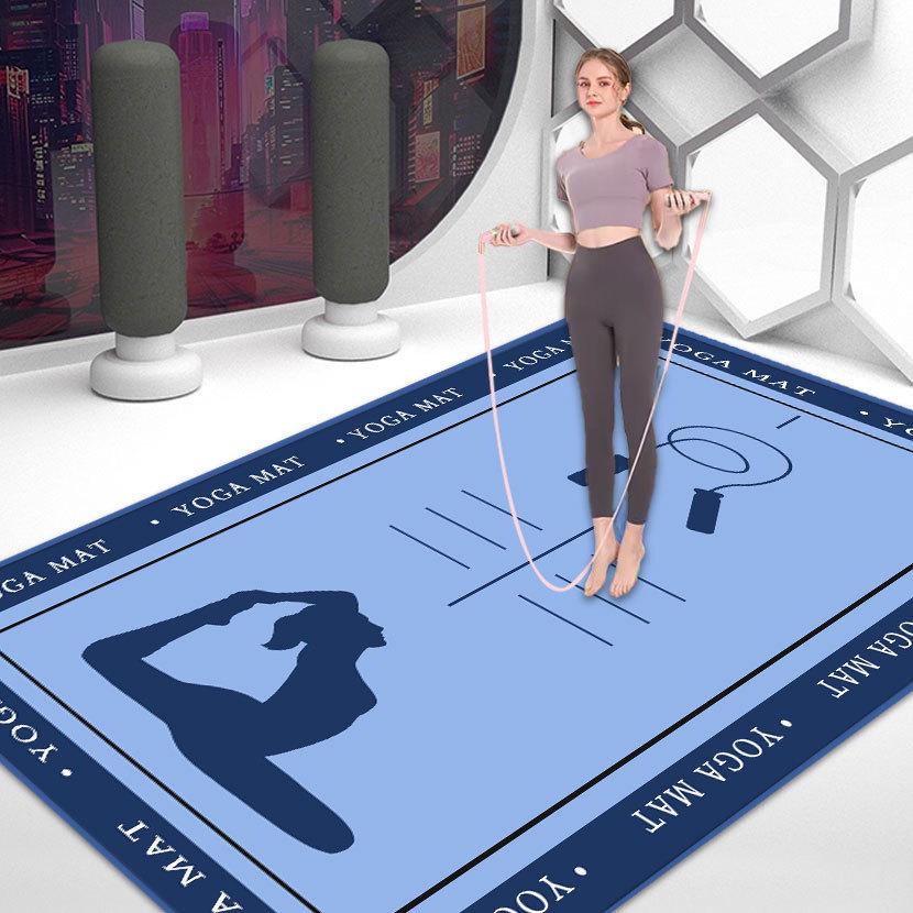 Нескользящий коврик для йоги, танцев и фитнеса с амортизацией для медитации и тихих упражнений