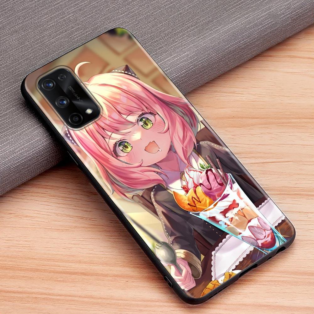 Чехол для телефона SPYx FAMILY Ania для OPPO Realme C1 C2 C3i C21 C21Y C25s C15 C11 C12 C20 XT GT GT2 X50 5G Narzo Pro, черный мягкий чехол