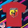 Мужская красная спортивная машина Abarth Racing Размеры S-5XL