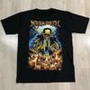 2025 Megadeth Хэви-метал РОК-ГРУППА Американский РЕТРО Короткий рукав Мужчины и Женщины Винтаж Хай-стрит Модный Бренд Ins Y2k Горячая Распродажа