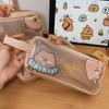 Large Capacity Creative Capybara Pencil Case Cute Cartoon Pen Bag Kawaii Capybara Stationery Bag School Supplies