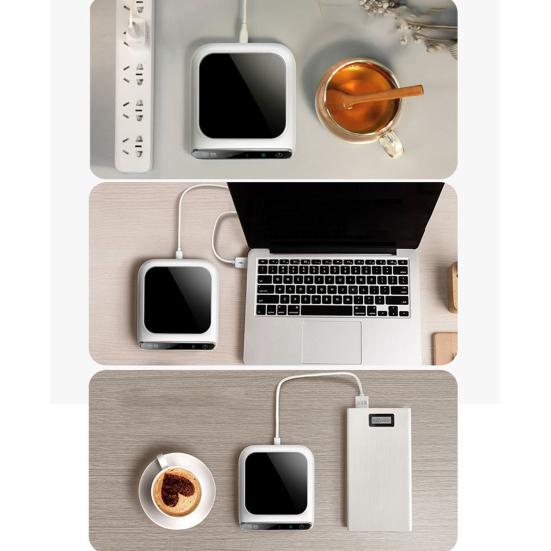 Подставка для подогрева 3-х скоростная USB автоматическая защита от отключения питания 5 В-2 А мини портативная подставка для подогрева кружек для кофе ежедневное использование