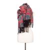 Жаккардовый шарф с красным и черным цветочным принтом 65x180 ivy Mixte