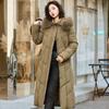 Зимняя хлопковая куртка для мамы: Стильное, теплое пальто на флисовой подкладке для среднего и пожилого возраста