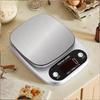 Fodwet 5 кг/0,1 г Цифровые кухонные весы, Весы для продуктов из нержавеющей стали с ЖК-дисплеем и функцией обнуления для выпечки, приготовления пищи и подготовки еды