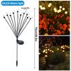 1/2/3/4PCS LED Solar Outdoor Jellyfish Swaying Lights Waterproof Garden RGB Mushroom Lawns Lamp for Patio Yard Garden Decoration